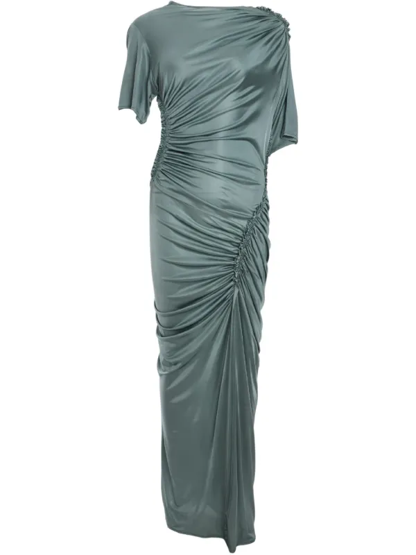 asymmetric ruched dress Womens Sosandar Pink Asymmetric Ruched Midi Dress 14