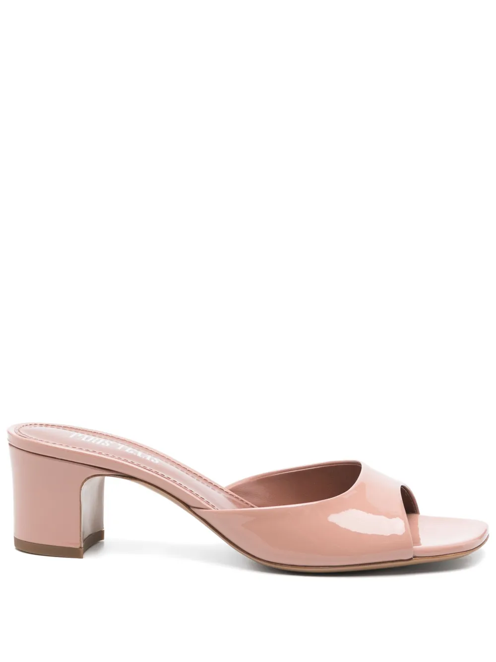 Paris Texas 50mm Lara Patent Leather Mules In Pink