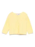 Tartine Et Chocolat pointelle-knit cardigan - Yellow