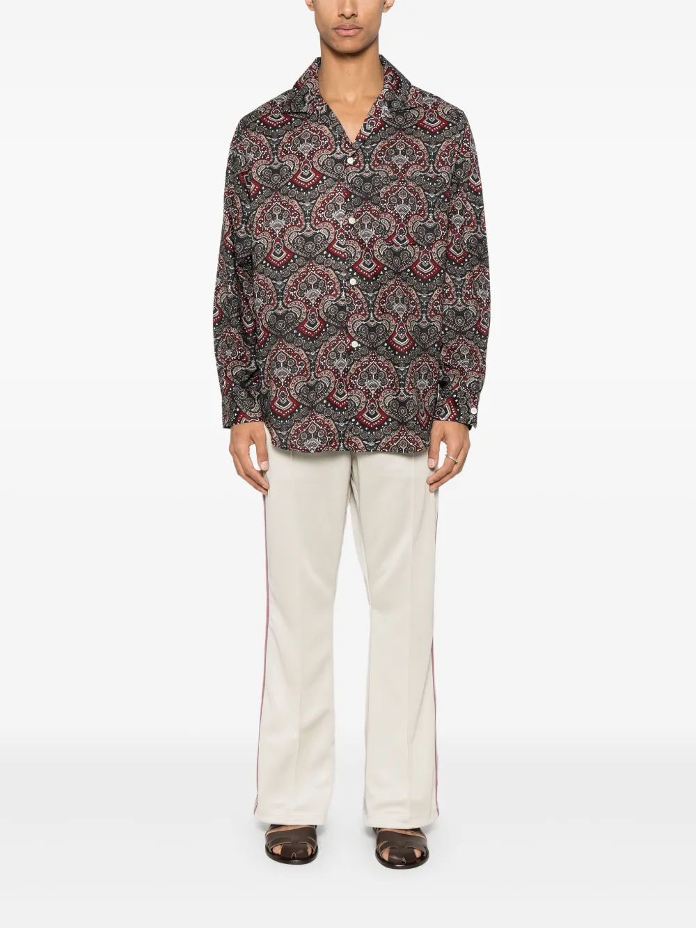 Needles bandana-print shirt - Zwart