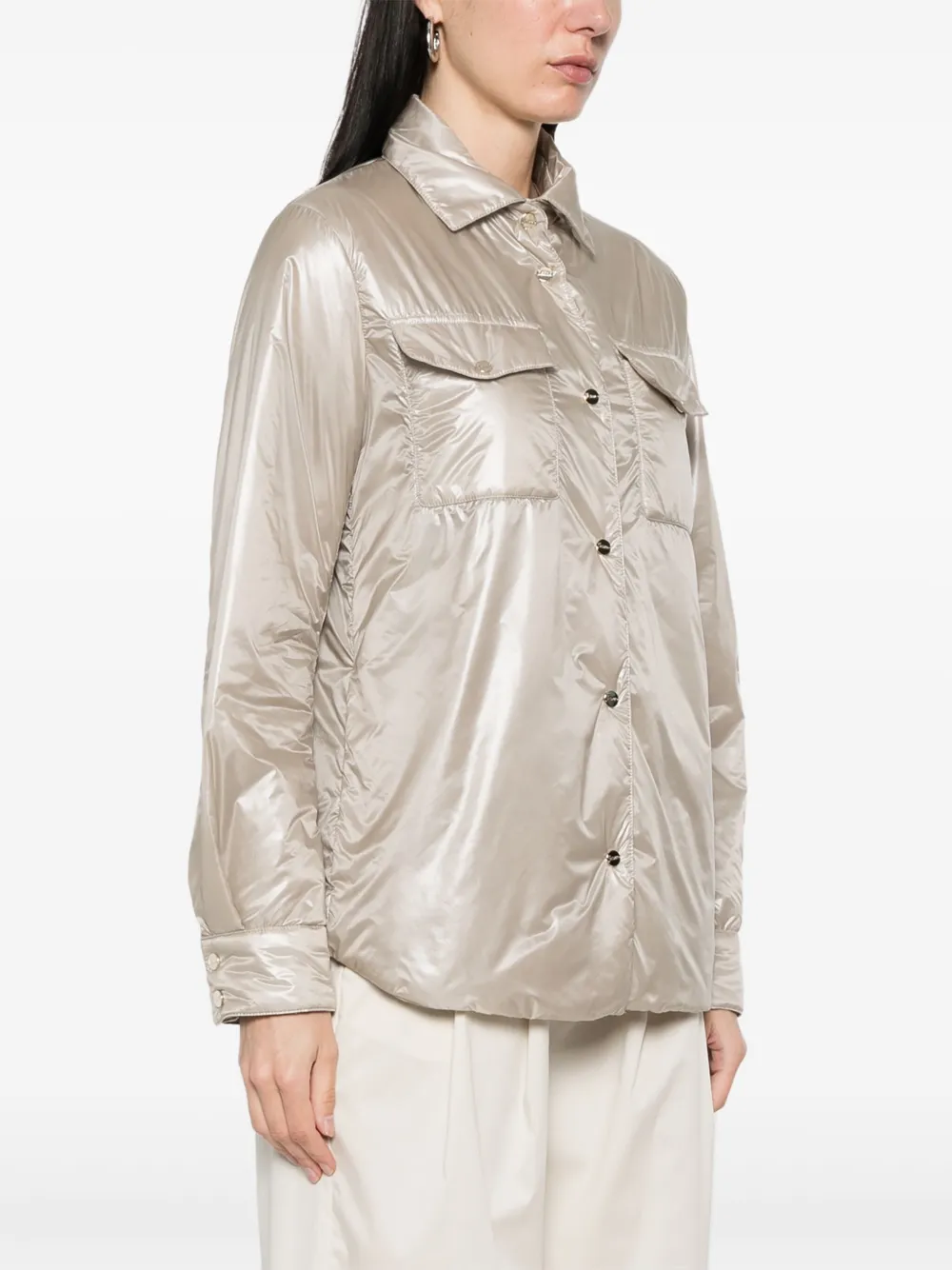 Herno Gewatteerd shirtjack Beige