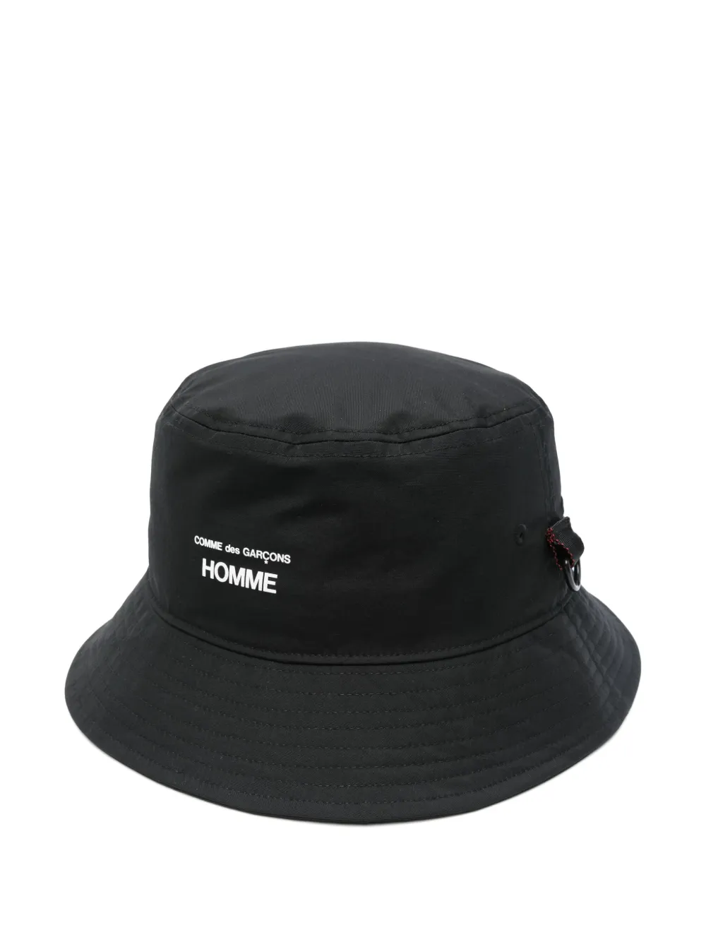 logo-print bucket hat