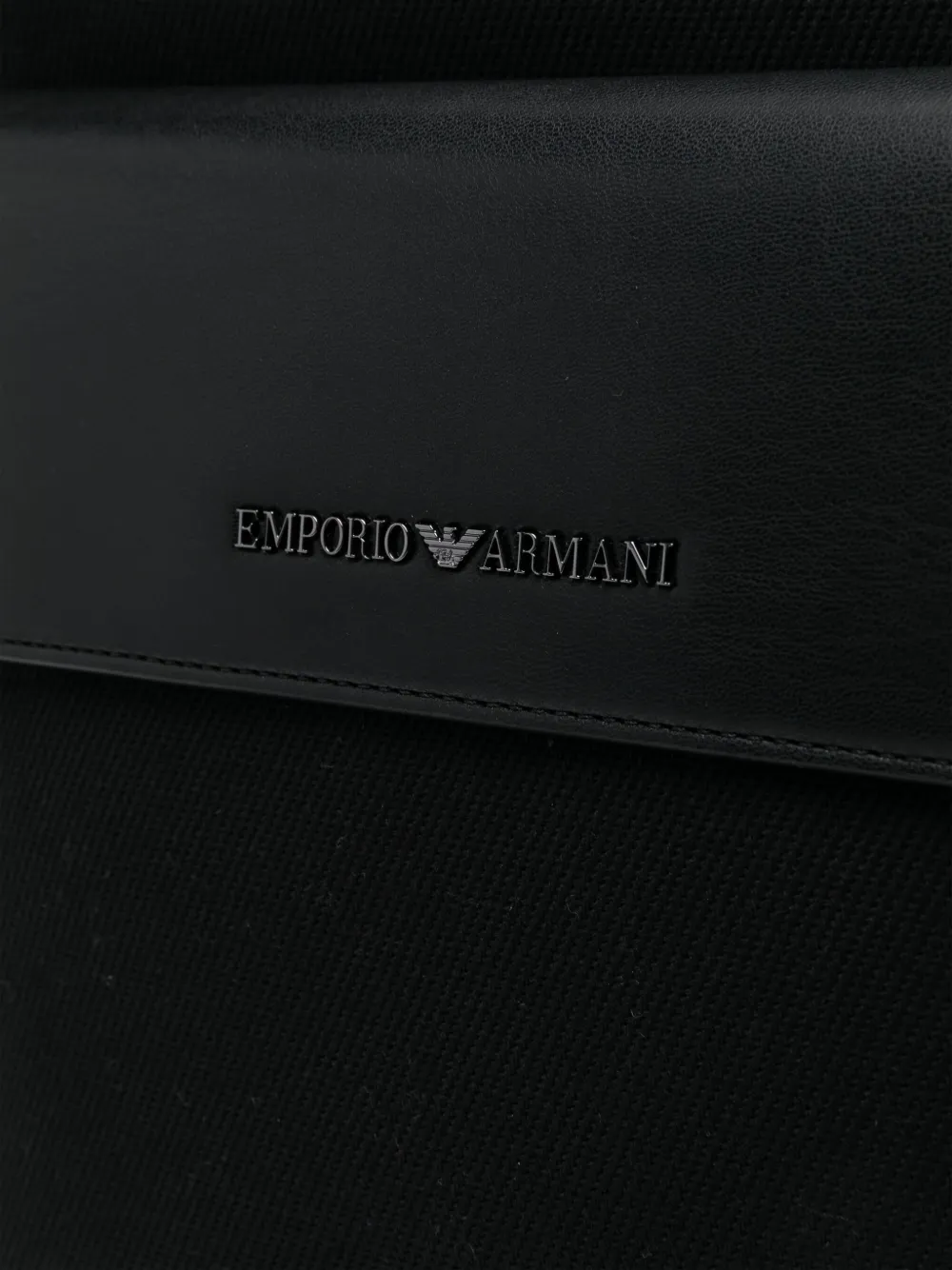 Emporio Armani Shopper met logo Zwart