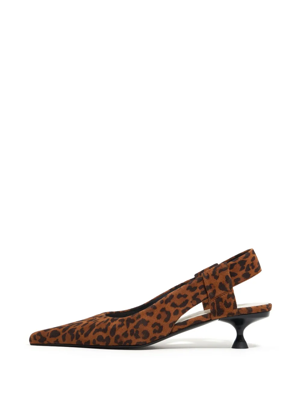 Bimba y Lola 40mm slingback pumps met luipaardprint - Bruin