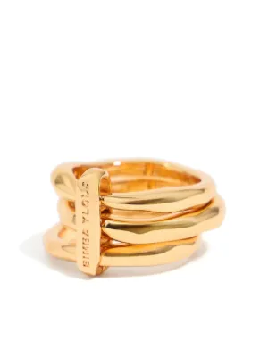 【BIMBA Y LOLA】Sun Ring Set of three gold sun and moon rings