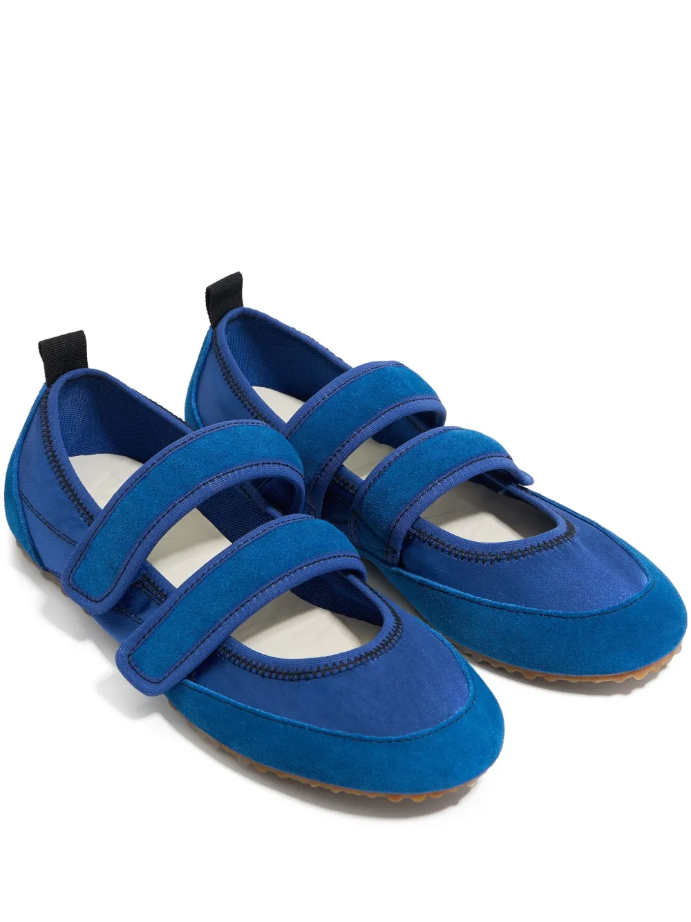 Bimba y Lola touch-strap ballerina shoes Blue