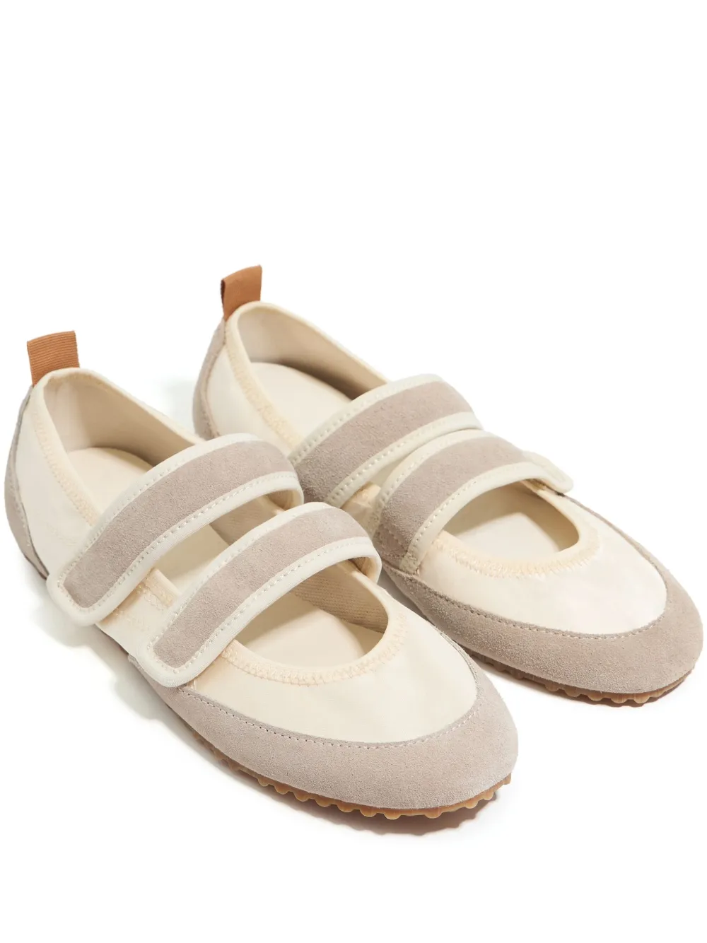 Bimba y Lola touch-strap ballerina shoes Neutrals