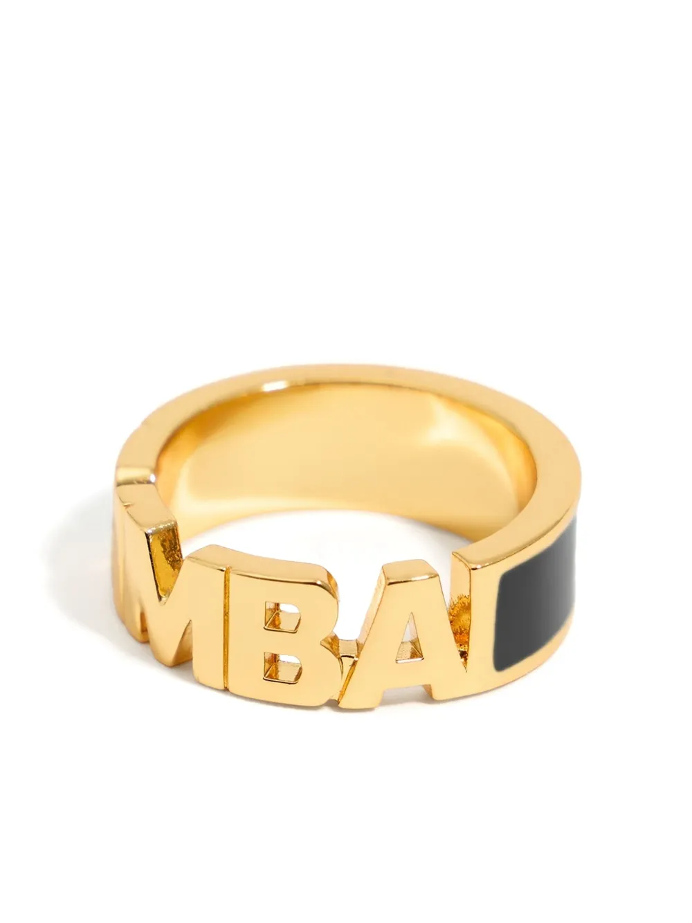 Bimba y Lola エナメルロゴ リング - ゴールドトーン Bimba y Lola エナメルロゴ リング - ゴールドトーン