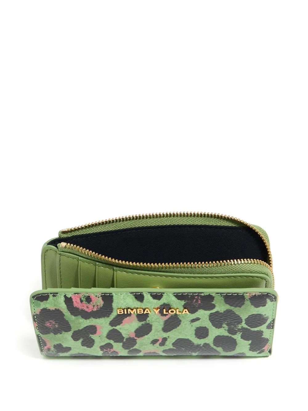 Bimba y Lola Leopard portemonnee Groen