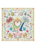 Bimba y Lola Palm Tree scarf - White