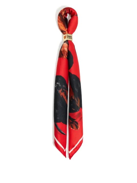 Bimba y Lola graphic-print scarf charm