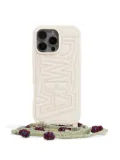 Bimba y Lola logo-embossed Iphone 15 Pro Max case - Neutrals