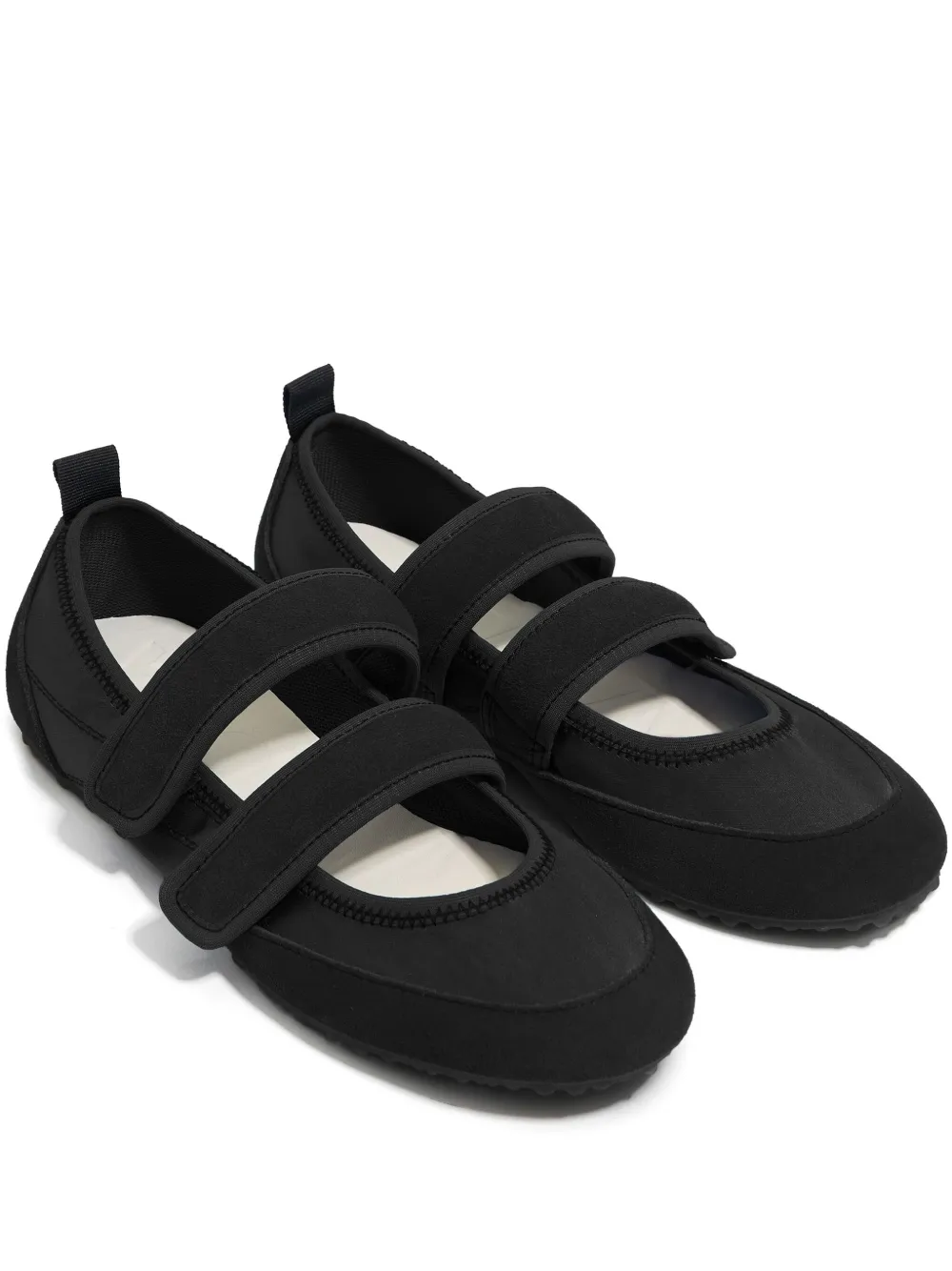 Bimba y Lola touch-strap ballerina shoes Black