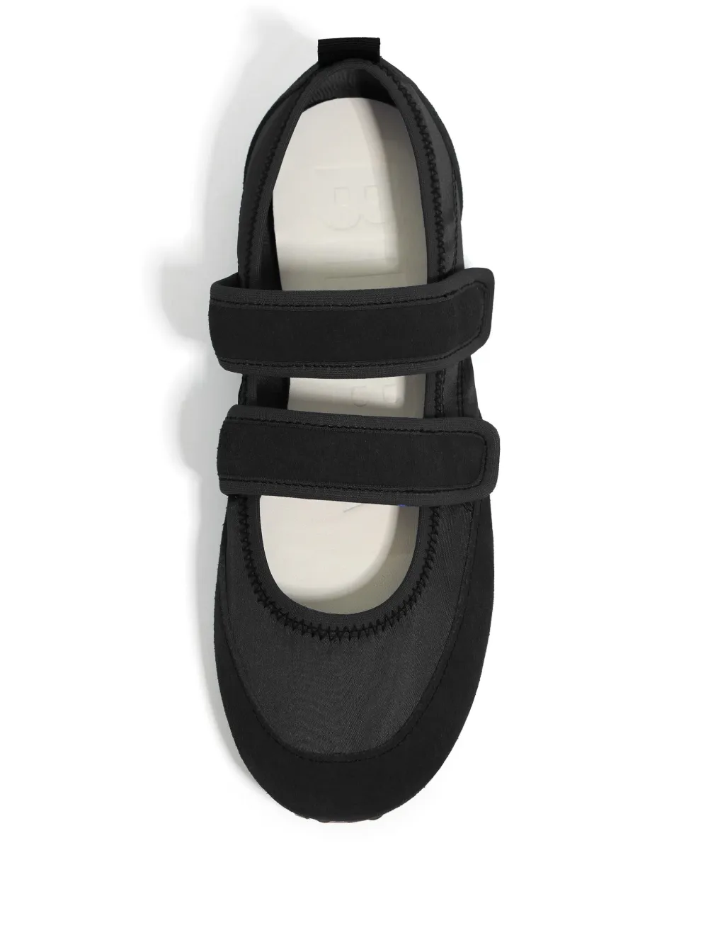 Bimba y Lola touch-strap ballerina shoes Black