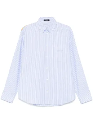 Valentino Garavani ストライプ シャツ | ブルー | FARFETCH JP