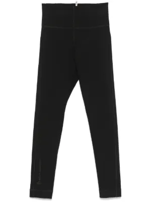 スパッツ・レギンス Moncler Grenoble Black Moncler Grenoble Day-namic leggings Moncler Grenoble rubberised-logo Performance Leggings