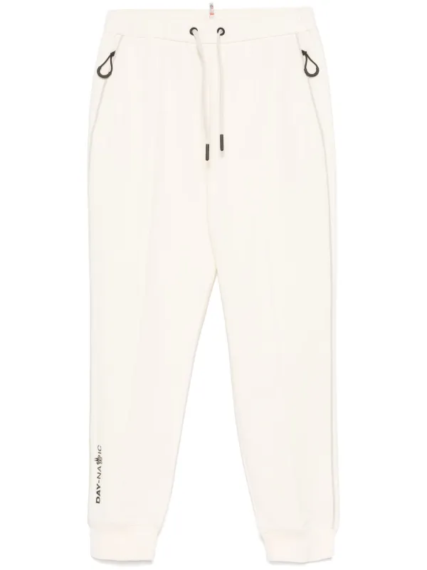 Moncler Grenoble Jersey Track Pants in Neutrals