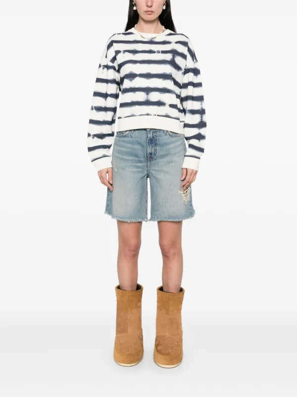 7 For All Mankind Lola Denim Shorts | Blue | FARFETCH KW