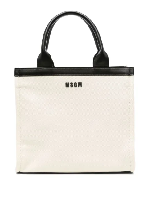 MSGM Kids tote con parche del logo