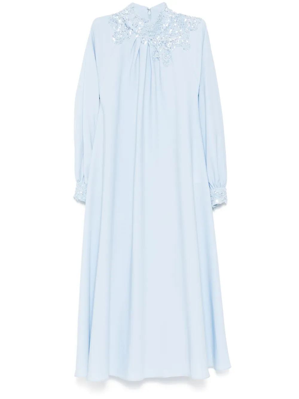 Saiid Kobeisy Gelaagde crêpe jurk Blauw