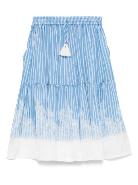 Ermanno Scervino Junior falda con capas escalonadas