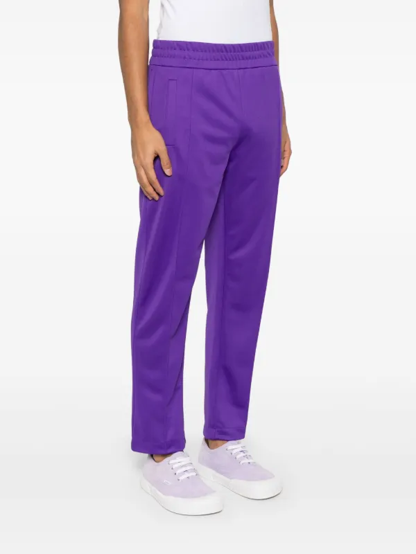 Palm Angels パープル ジップアップジャージ Palm Angels curved-logo Track Pants | Purple | FARFETCH