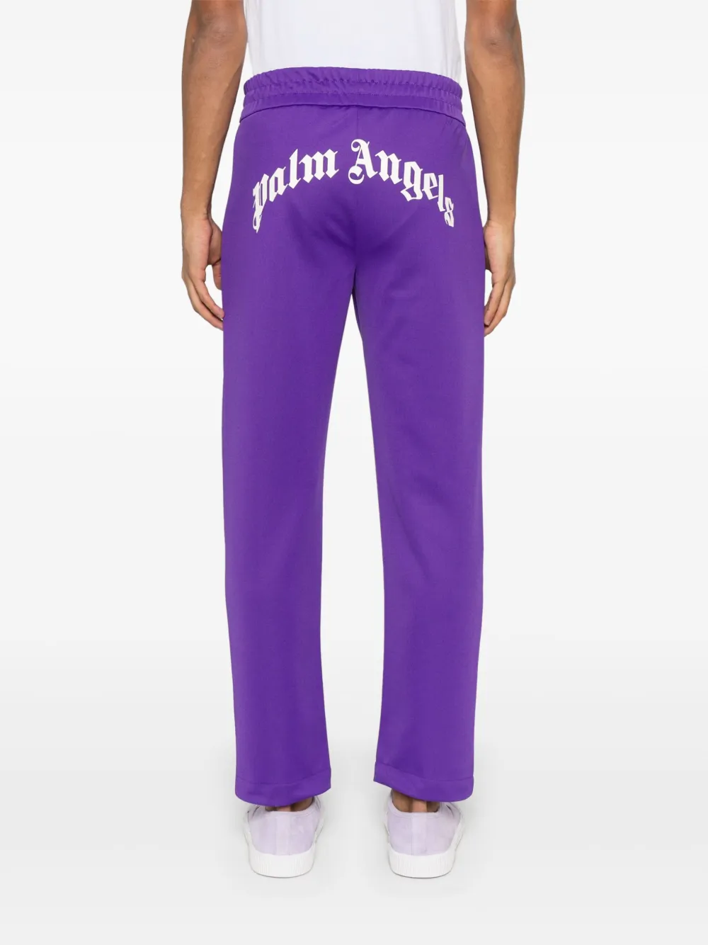 Palm Angels curved-logo Track Pants | Purple | FARFETCH TR Palm Angels curved-logo Track Pants | Purple | FARFETCH TR