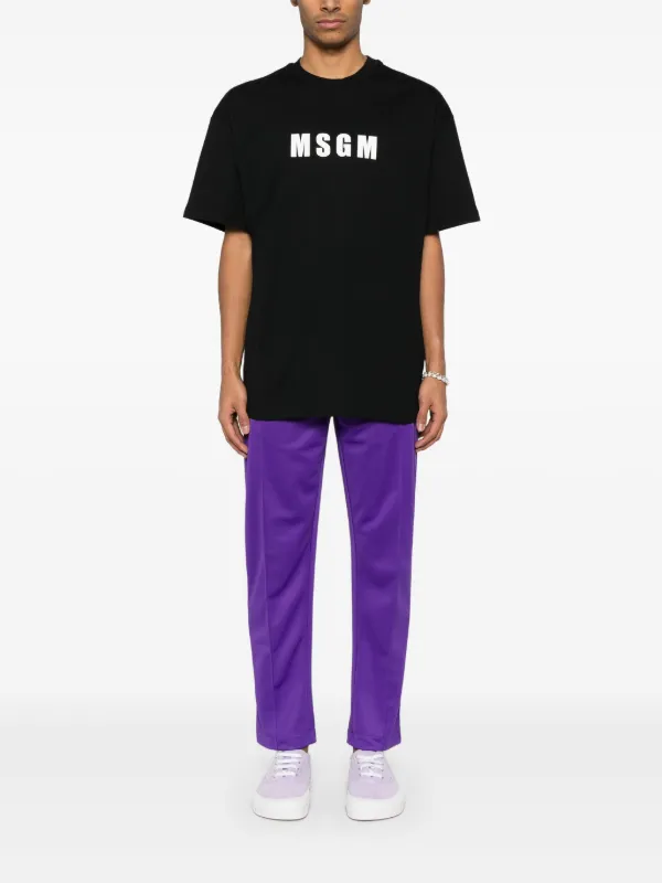 Palm Angels curved-logo Track Pants | Purple | FARFETCH