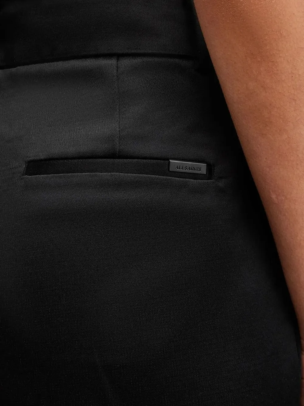 AllSaints Geplooide broek Zwart