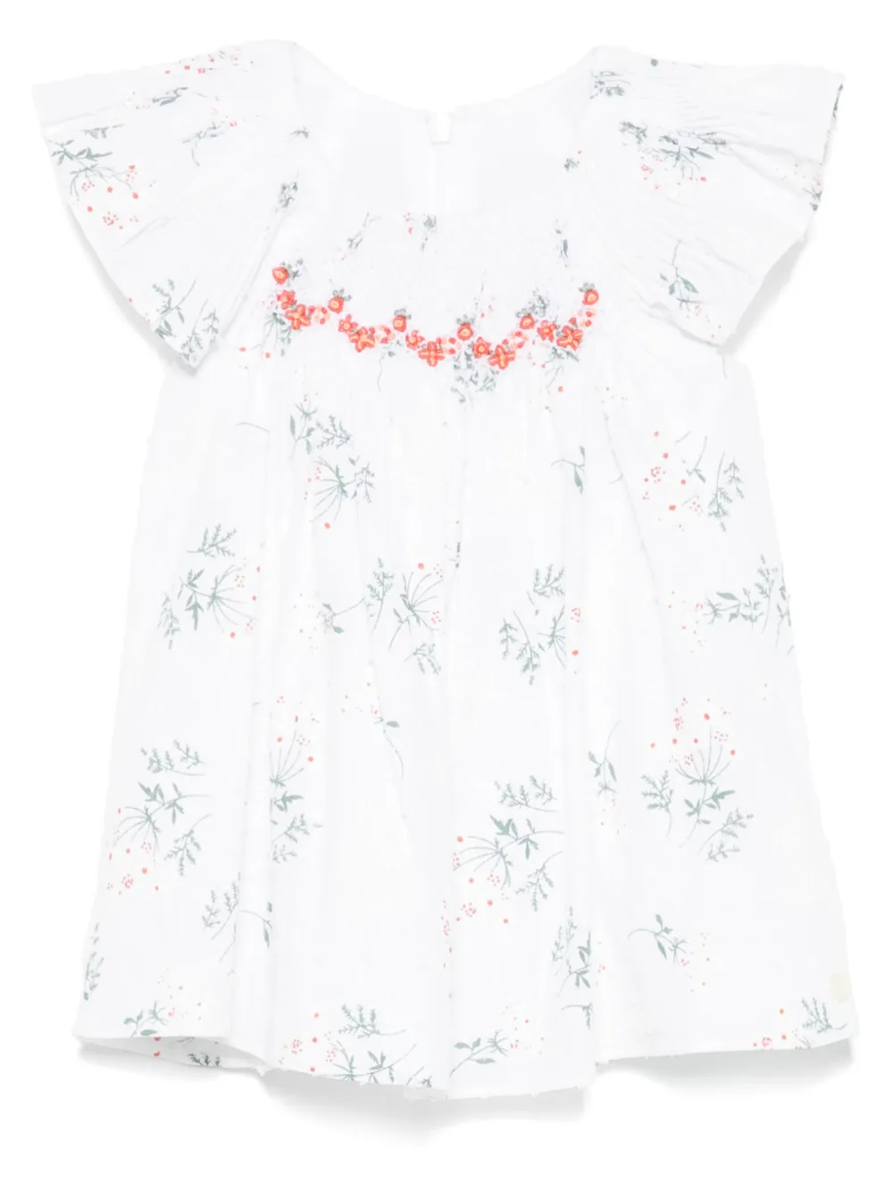 Tartine Et Chocolat Floral-print Dress In White