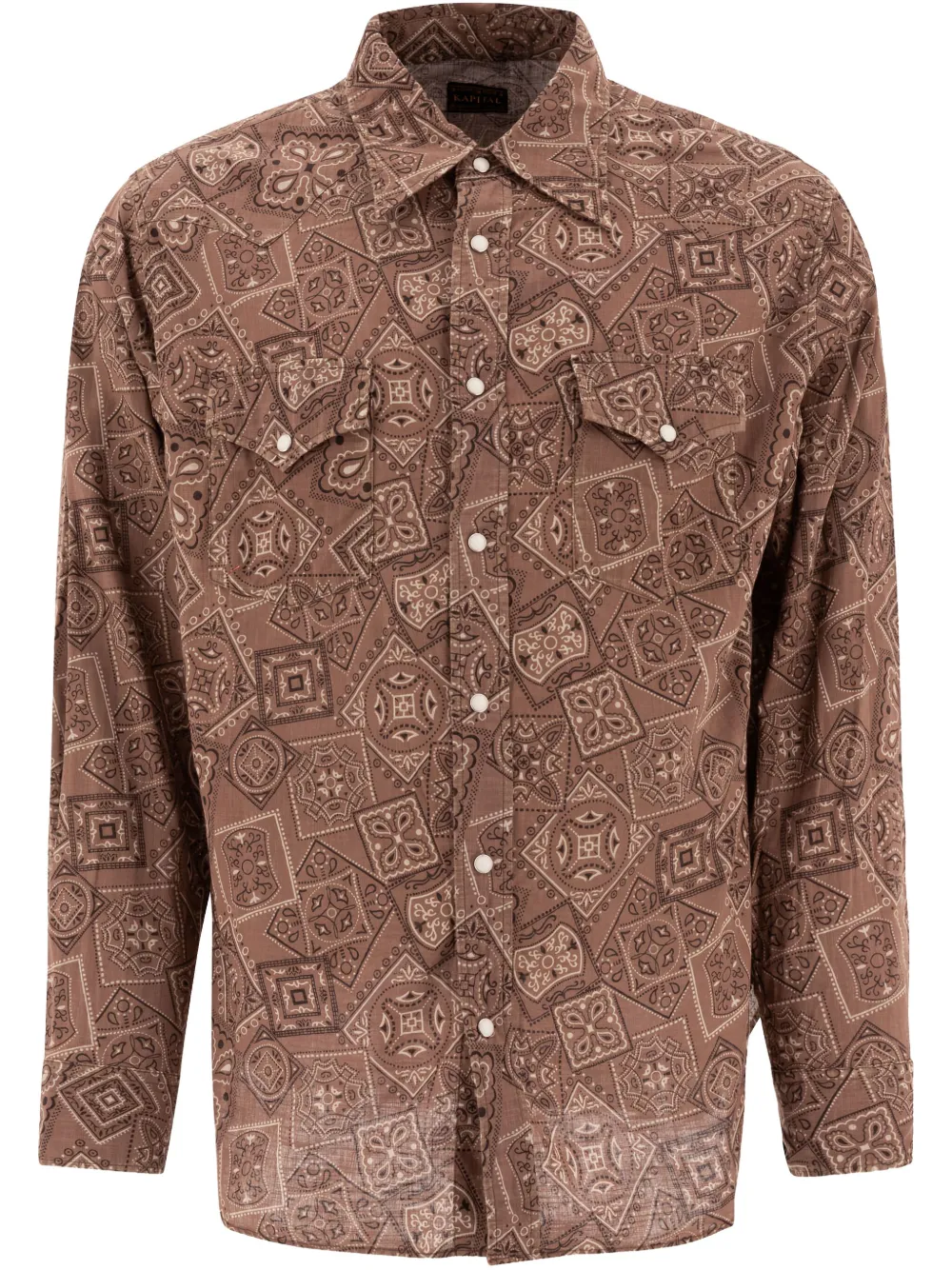 bandana-print shirt