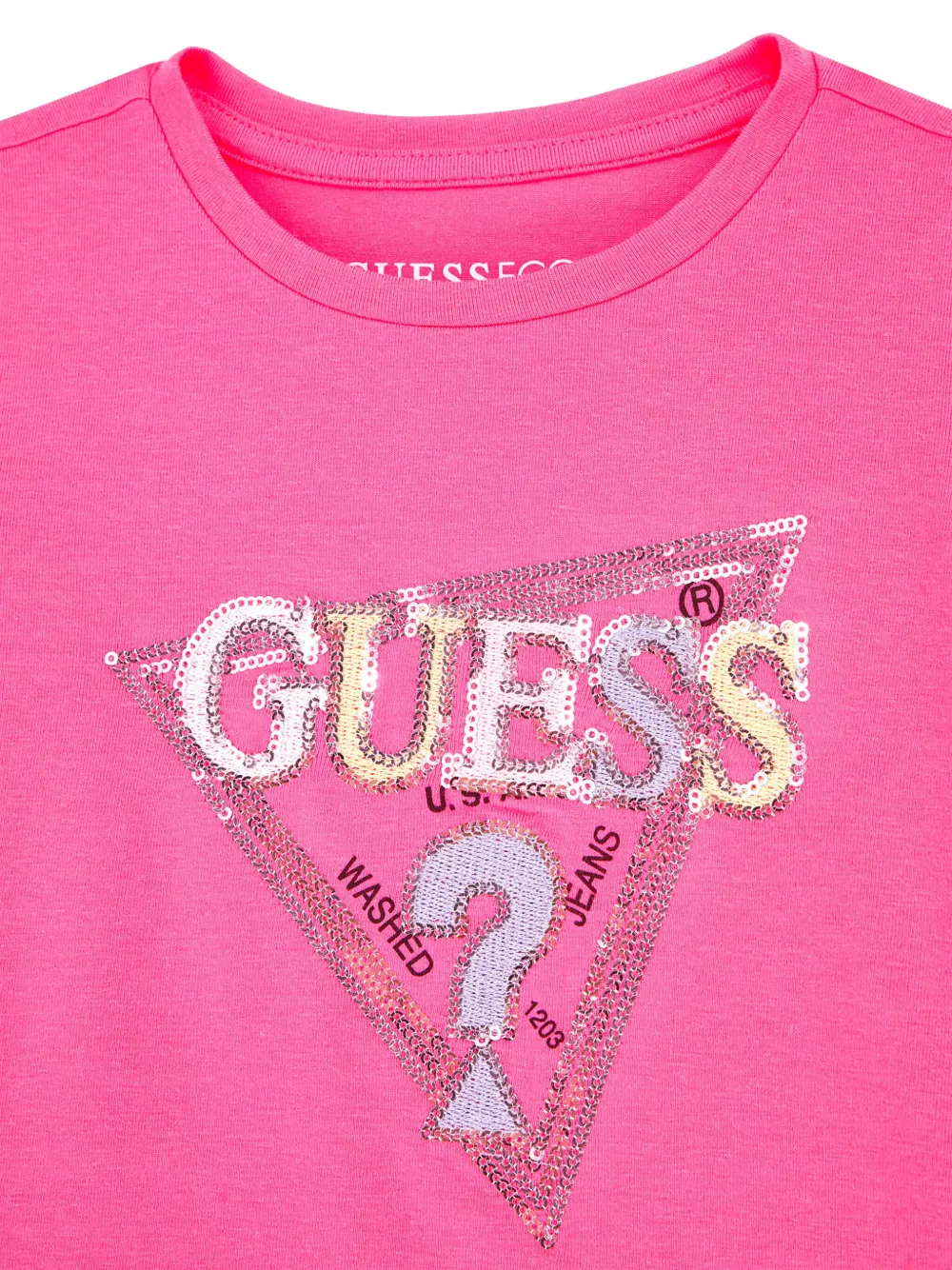 guess kids T-shirt met logo Roze