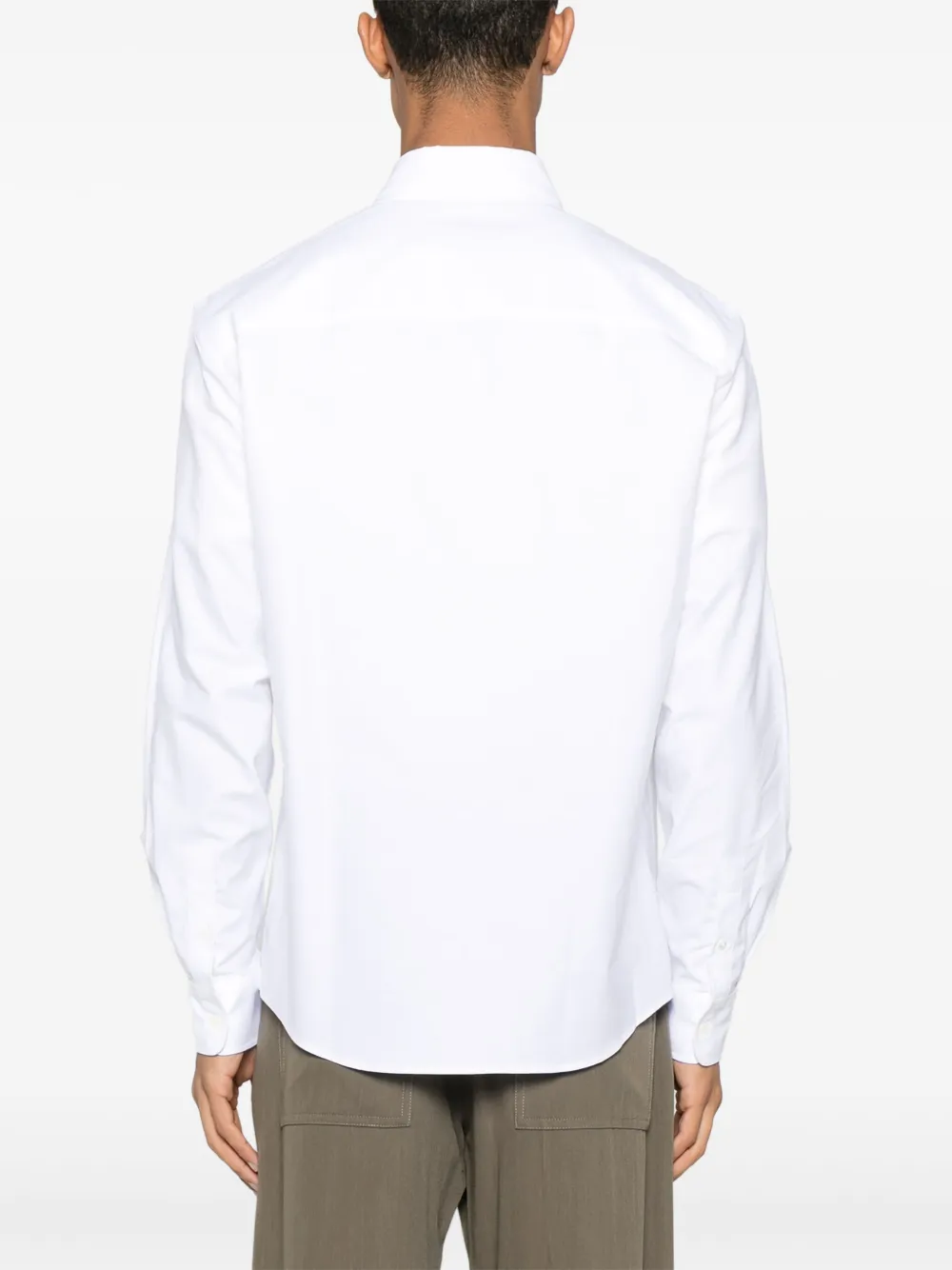 Shop Maison Kitsuné Fox Head Shirt In White