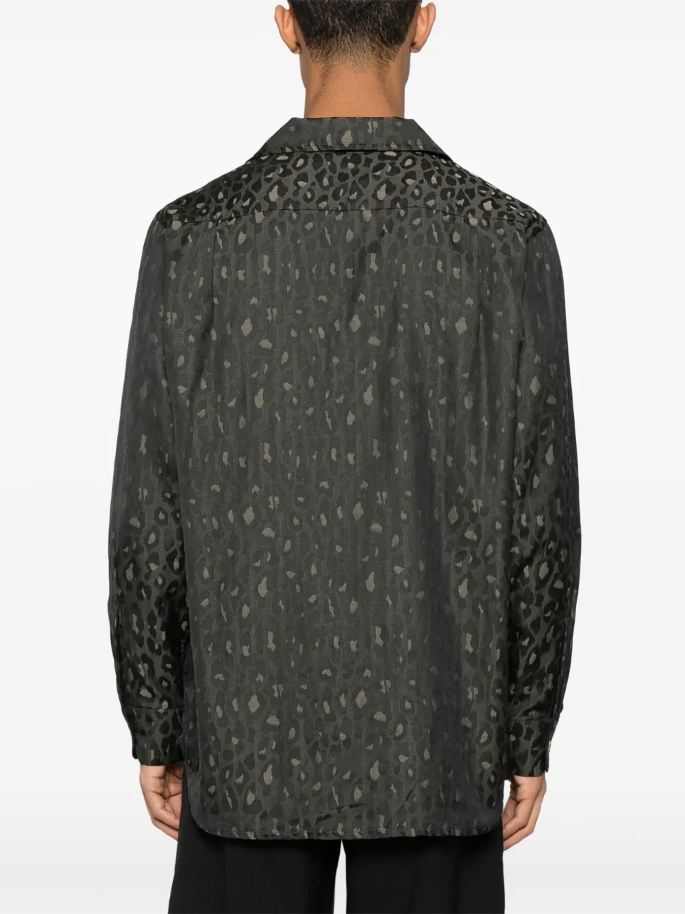 NEEDLES LEOPARD-JACQUARD SHIRT 