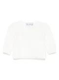 Tartine Et Chocolat pointelle-knit cardigan - White