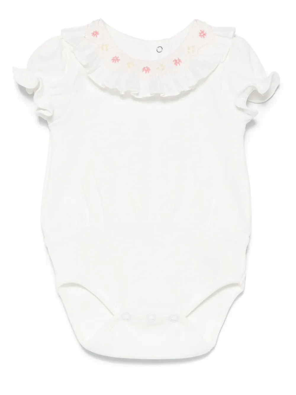 Tartine Et Chocolat Floral-collar Body In White