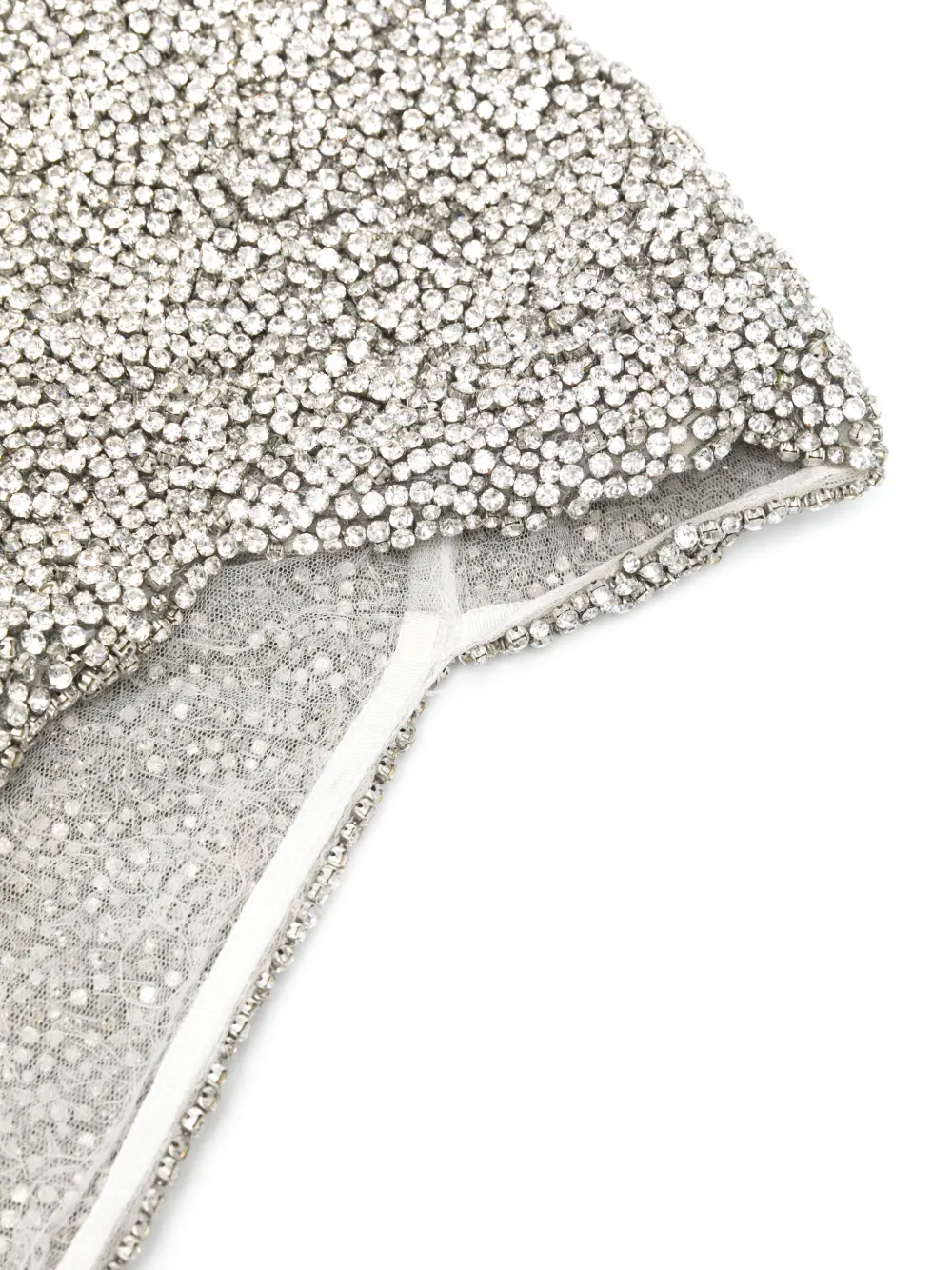 Giuseppe Di Morabito Hoofdaccessoire verfraaid met stras - Wit