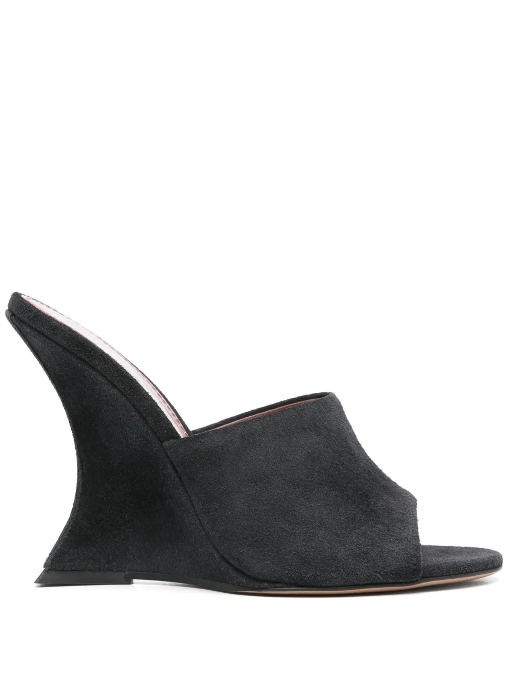 Paris Texas 105mm suede mules Black