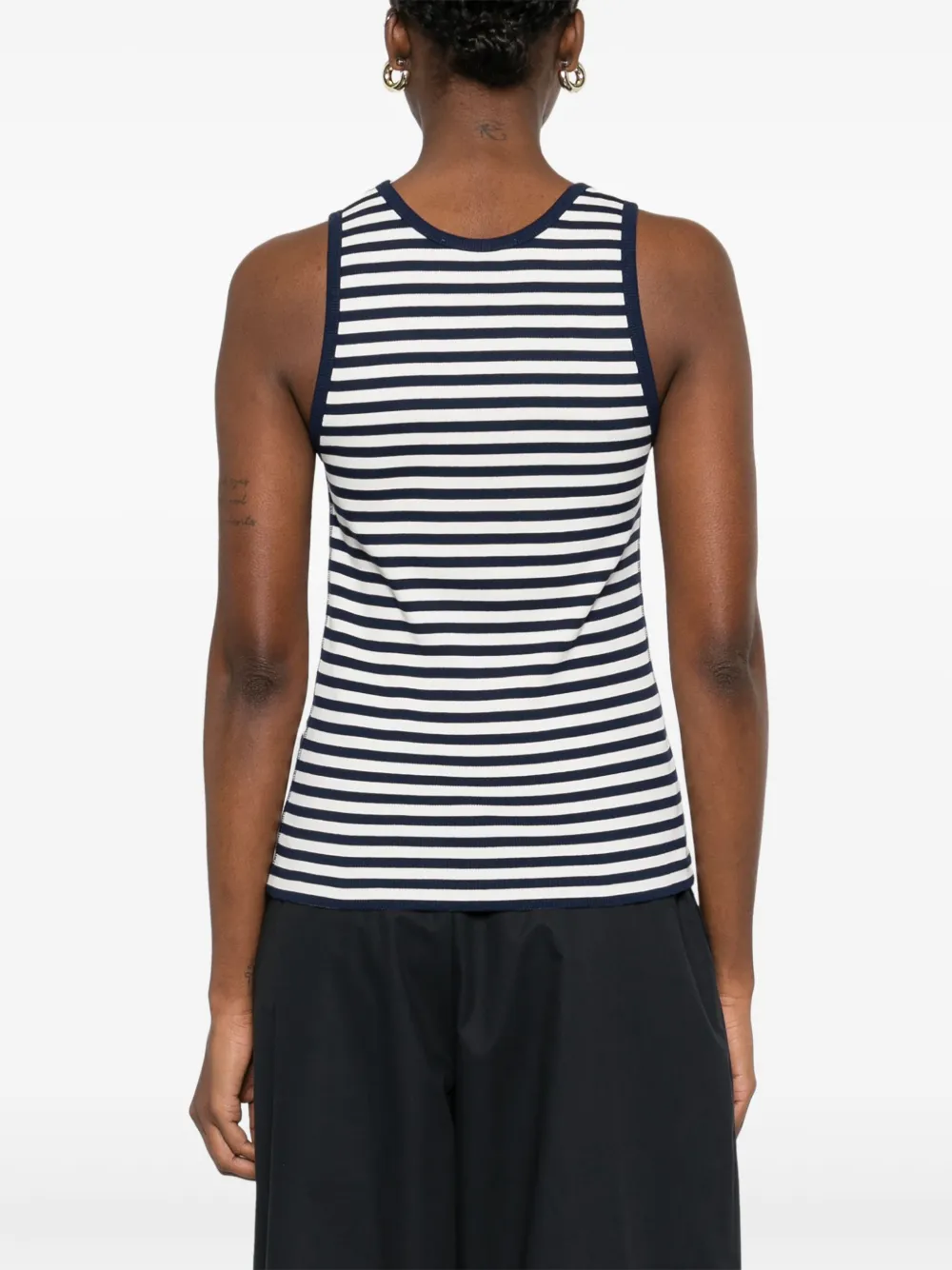Maison Kitsuné Bold Fox tanktop met patch Blauw
