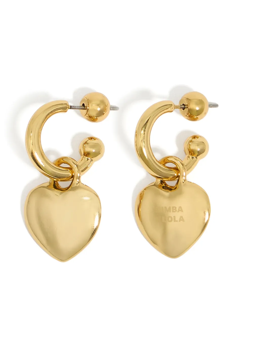 heart hoop earrings