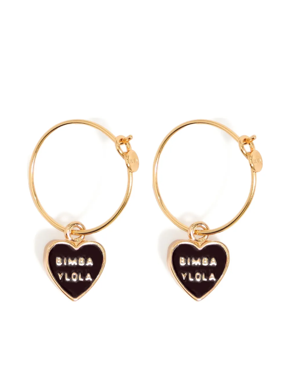 Bimba y Lola ハート フープピアス - ゴールドトーン Bimba y Lola ハート フープピアス - ゴールドトーン