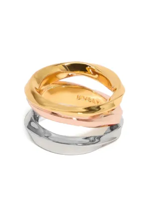 【BIMBA Y LOLA】マルチカラーねじれリング Bimba y Lola Rings for Women - FARFETCH