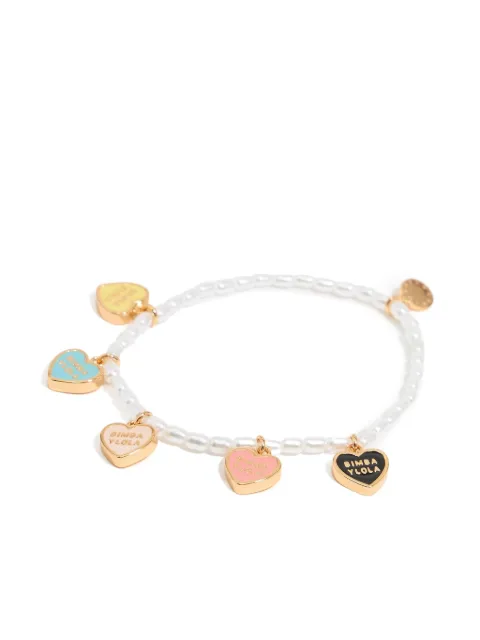 Bimba y Lola Heart Pearl bracelet 
