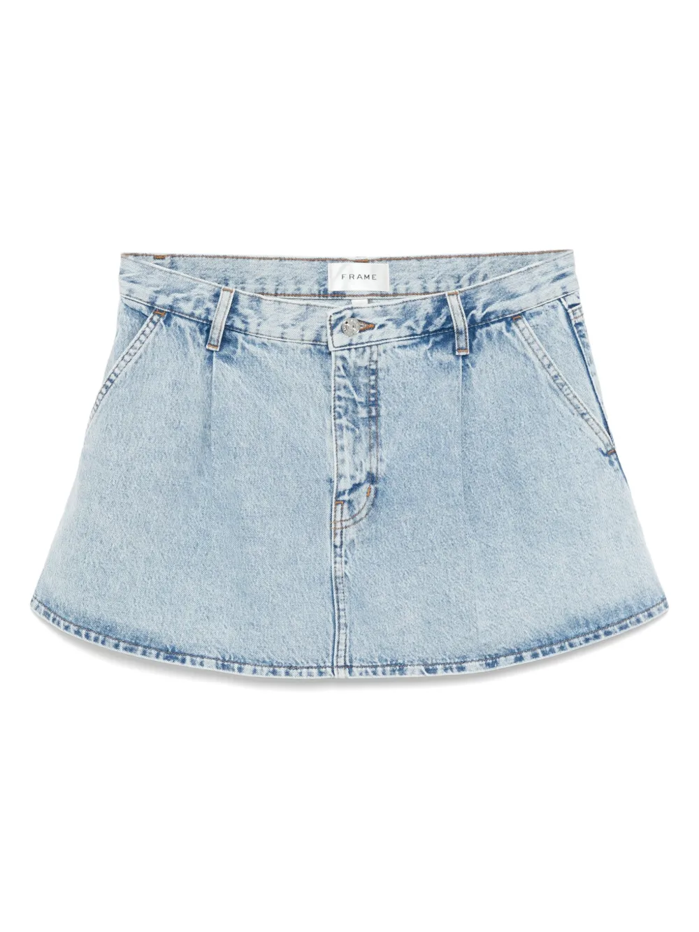 FRAME The Pleated rok Blauw