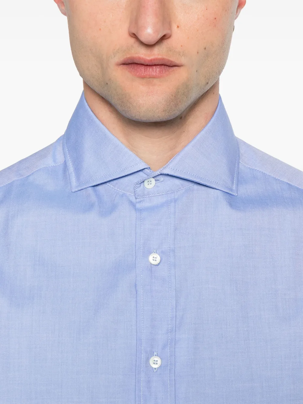 Brunello Cucinelli Katoenen overhemd Blauw
