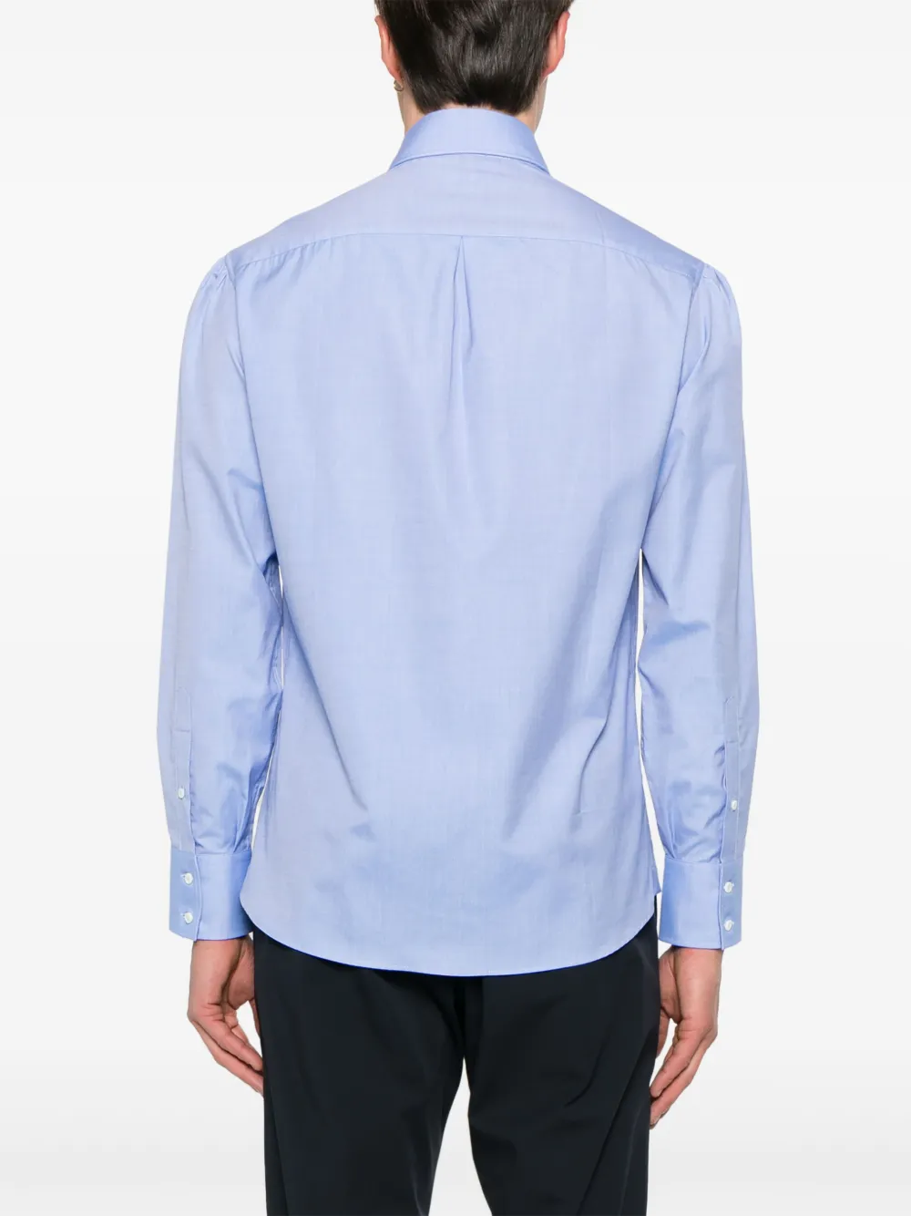 Brunello Cucinelli Katoenen overhemd Blauw