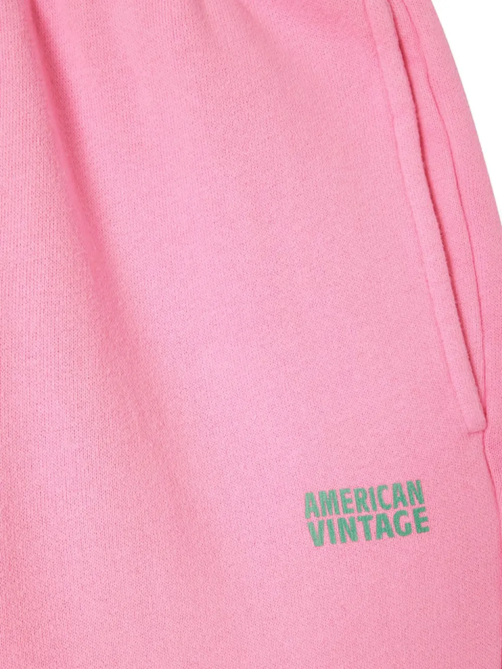 American Vintage Joggingbroek met geborduurd logo - Roze