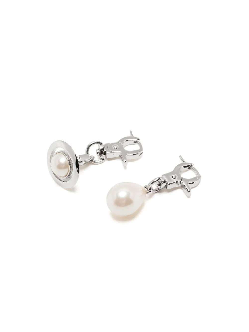 Vivienne Westwood Claude Drop Earrings In Silver
