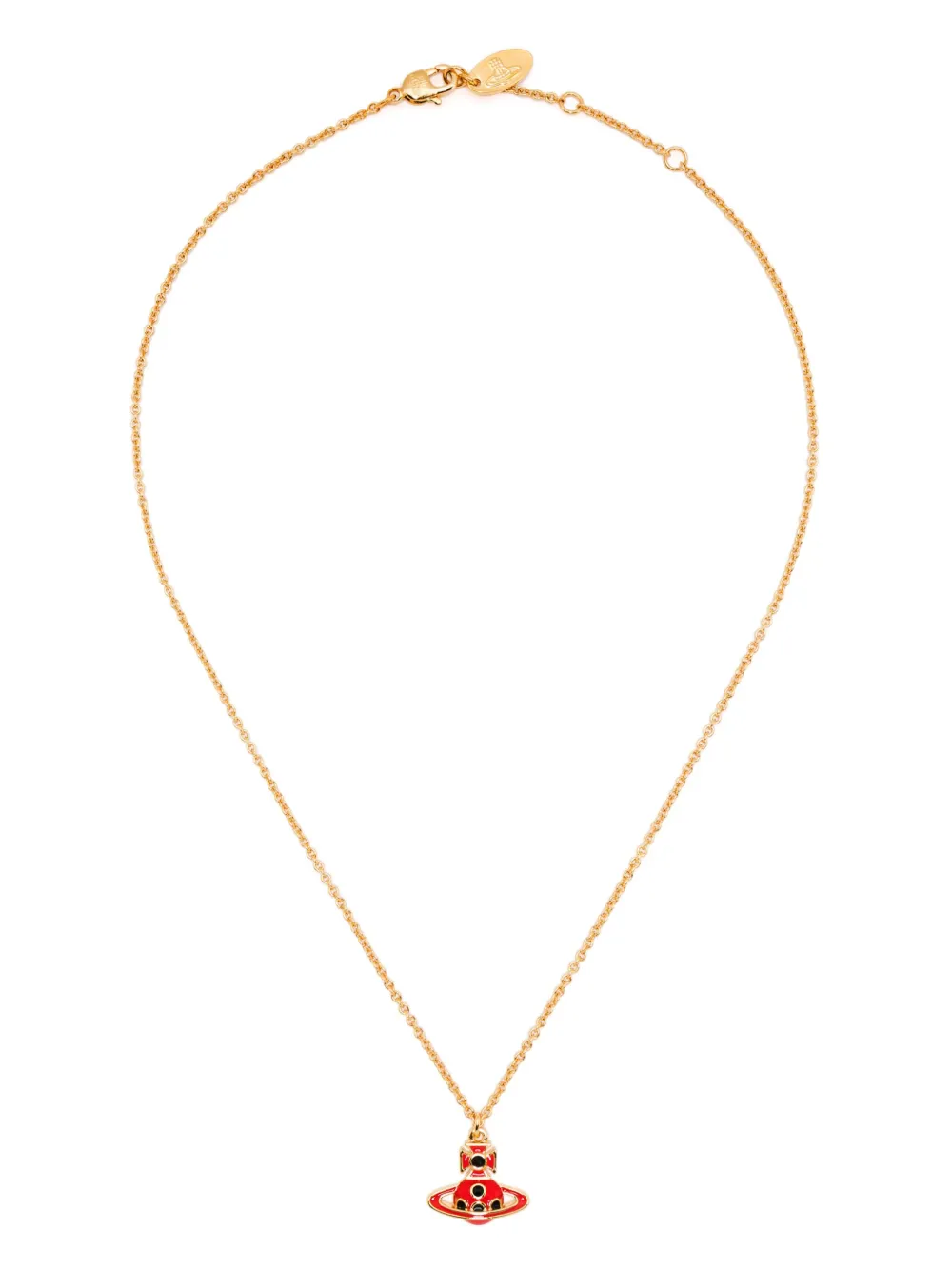 Vivienne Westwood Sylvana Relief Orb ネックレス - ゴールドトーン Vivienne Westwood Sylvana Relief Orb ネックレス - ゴールドトーン