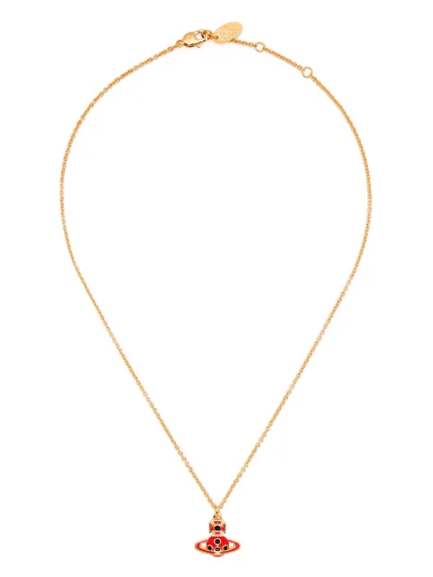 Vivienne Westwood Sylvana relief orb pendant necklace